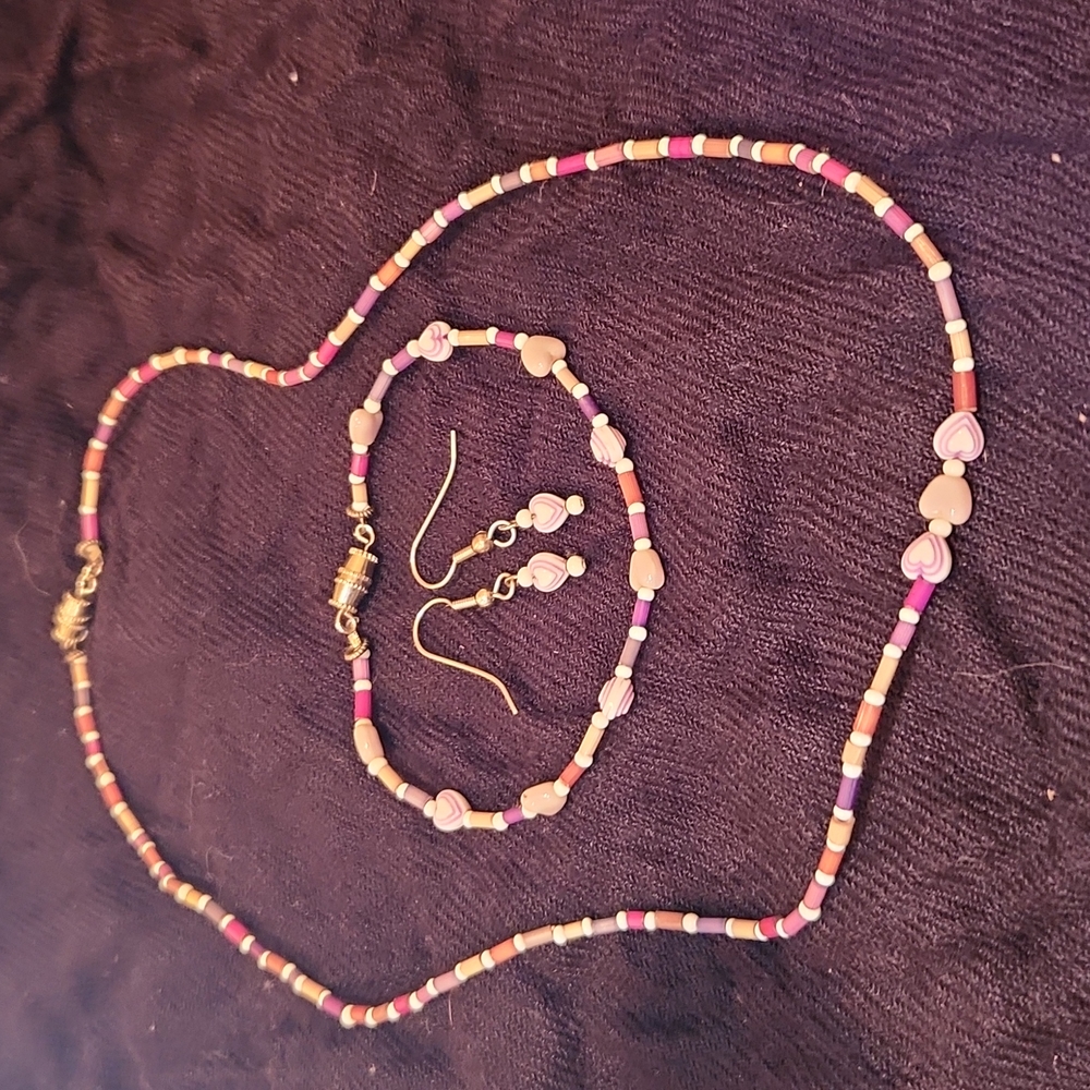 Delicate Wood Beads Set